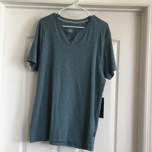 Kenneth Cole Teal Short Sleeve Henley